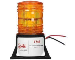 Grote® Supernova® LED Material Handling Strobe Beacon Light, Amber Lens (77443)