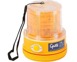 Grote® 360° Portable Battery Operated LED Warning Light, Amber Lens (77913)