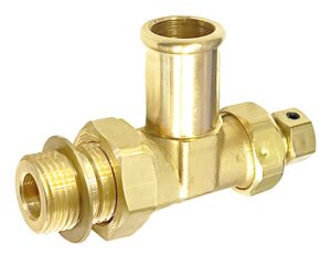CAT® 3/4" Thread, Brass Shutoff Valve w/ Male NPTF Stud and Hose Bead (7E-4761)