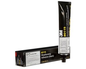 3M Weatherstrip Adhesive – Black, 150 mL (80119)