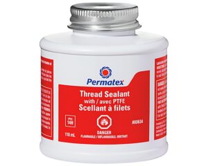 Permatex® 14H Thread Sealant w/ PTFE, 118 mL – Brush Top Bottle (80634)
