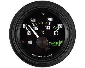 Stewart-Warner® 150-350°F Range, 12V Heavy-Duty Plus Oil Temperature Gauge (82732)