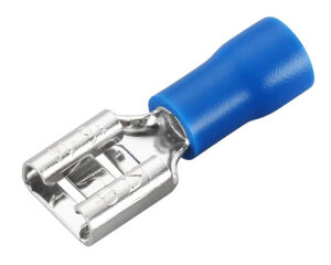 Grote® 0.25" Female Quick Disconnect, For 16-14 AWG, Vinyl Blue (84-2302)