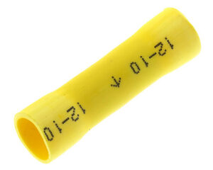 Grote® 12-10 GA – Butt Splice Connector, Yellow Vinyl Insulated Sleeve (83-2580)