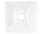 Grote® #6 Nylon Cable Tie – Mouting Base, Rubber-Based Adhesive, White (83-6030)