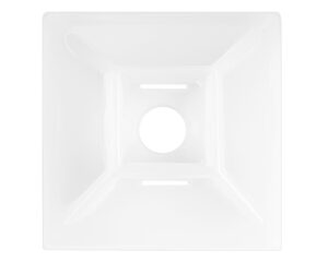 Grote® #6 Nylon Cable Tie – Mouting Base, Rubber-Based Adhesive, White (83-6030)