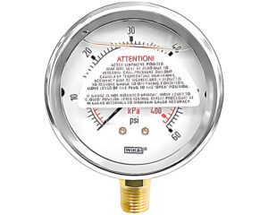 Wika® 2.5″ Face Diameter, 0-60 PSI Range, Industrial Pressure Gauge (8345309)