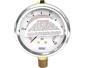 Wika® 2.5" Face Diameter, 0-100psi Range, Industrial Pressure Gauge (8347484)