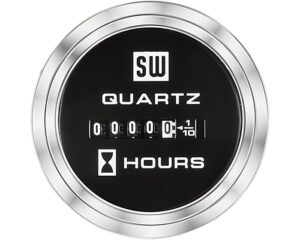 Stewart-Warner® 2-1/16" Gauge Diameter, 0-9999 Hrs. Range, Hour Meter (83502)