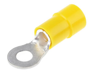 Grote® 12-10 AWG –  1/2″ RING Terminal, Yellow Nylon Insulated Sleeve (84-2216)