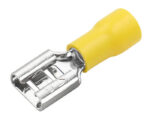 Grote® 0.25″ Female Quick Disconnect, For 12-10 AWG, Vinyl Yellow (84-2587)