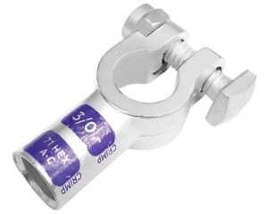 Grote® 3/0 GA, Copper Die Cast,  Positive, Battery Connector Barrel Clamp (84-9061)