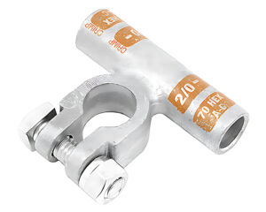 Grote® 2/0 GA, Copper Die-Cast, Negative, Flag Battery Connector Clamp (84-9097)