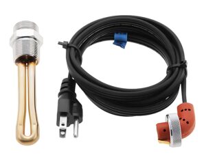 Temro Zerostart 1500W/120V, Immersion Engine Heater, 4-3/4" Length (8602611)