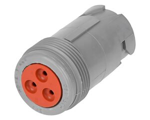 CAT® OEM 3-Pin Receptacle – Connector, For Wire Size 20-14 AWG, Gray (8T-8732)