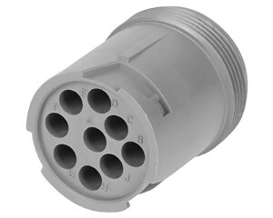 CAT® OEM 9-Pin Receptacle Connector, For 20–14 AWG Wire, Gray (8T-8736)