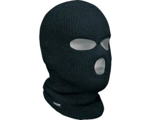 Bob Dale Gloves® Acrylic 3-Hole Balaclava, Thinsulate Lining, Universal Size, Black (90-0-616)
