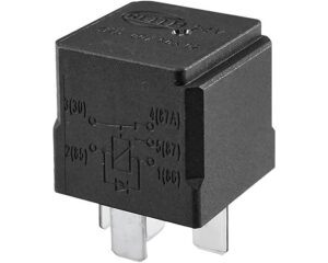 Hella® 4RD-007-903-02, 24V 10/20 Amp SPDT 5-Pin Mini Relay w/ Diode (900770)