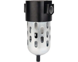 Wilkerson® F16-02-000 Particulate Filter, Manual Drain, 5 Micron, Quick-Disconnect Polycarbonate Bowl Guard (900849)