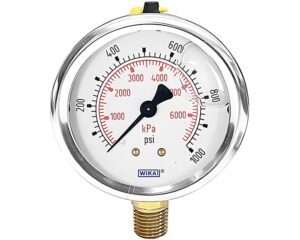 Wika® 2.5" Face Diameter, 1000 PSI Industrial Pressure Gauge 8345295 (901187)