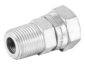 Adaptall 1/4″ MNPT x 1/4″ Female BSPP, Straight Swivel Adapter (9023-04-04)