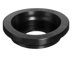 Grote® 3" Hole Size – Open Back Grommet, For 2.5″ Round Lamps, Black PVC (91410)