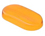 Grote® 0.750″ Thick, 4″ Clearance Marker Replacement Lens, 2-Bulb No Splice Lens, Amber (91573)