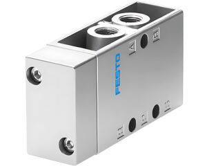 Festo VL-5-1/4 Pneumatic Valve, 5/2-Way, Monostable, G1/4 Working Port,  Die-Cast (9199)