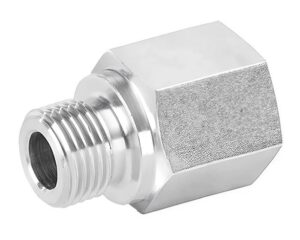 Adaptall 30mm Male Metric x 3/4" FNPT, Straight Adapter, Steel (9235-30-12)