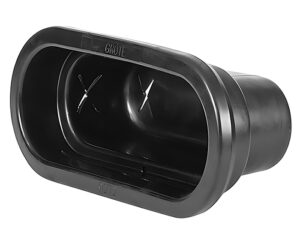 Grote® 2.5" x 6.75" Hole Size – Closed Back Grommet, For 6″ Oval Lights, Black (92720)