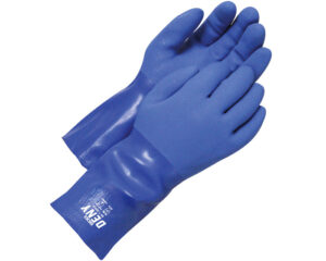 Bob Dale Gloves® 12" Length, PVC Cotton Lining Gloves, Blue, XLarge (99-1-820-10)