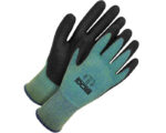 Bob Dale Gloves® Cut-X Seamless Knit, Cut Resistant Gloves, Black/Green, XLarge Size (99-1-9729-10)
