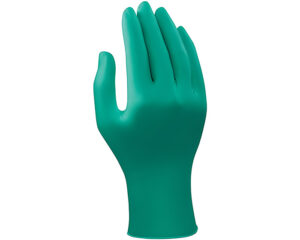 Ansell® Touch N Tuff® Nitrile Disposable Gloves, Powdered, Green, Medium Size (925008)
