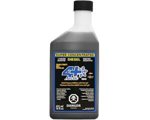 4+ Arctic Multi-Purpose Diesel Additive, Advance Anti-Gel, 455mL Bottle (AP16)