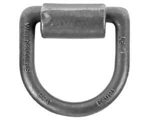 Buyers® 5/8″ Domestically Forged D-Ring, Weld-On Mounting Bracket, Steel (B40)