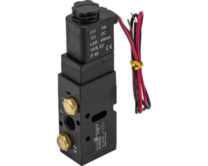 Buyers® 4-Way, 2-Position Solenoid Air Valve w/ Five 1/4" NPT Port (BAV050SA)
