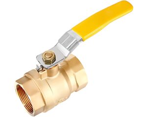 3/8″ FNPT, 600 WOG, w/ Locking Handle, Forged Brass Ball Valve (902276)