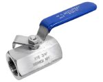 3/4″ Pipe Size, 2000 WOG, 316 Stainless, 1-Piece Bar Stock Design Type, Ball Valve (BVSS2103-E)