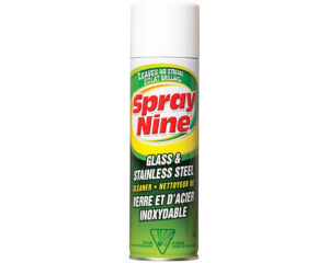Spray Nine® Glass & Stainless Steel Cleaner, 600g Aerosol (C23319)