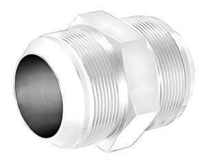 1-1/2" Tube O.D, SAE 37° Flare Adapter, Steel Male JIC Union (S3742-24)