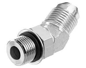 Gates® G60308-1008 Adapter, 45° Elbow, Male O-Ring Boss to Male JIC Flare