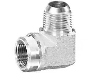 Eaton Weatherhead® 1-1/4″ Female  NPT x 1-1/4″ Male JIC, Flare-Twin, 90-Deg. Elbow (C5455X20)