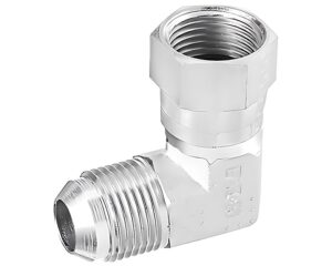 Eaton Weatherhead®  1/2″  MJIC x  FJIC, 90° Elbow Swivel Nut, Flare-Twin Fitting (C5506X8)