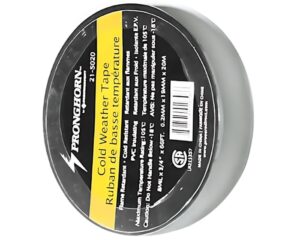 Pronghorn 8 mil x 3/4″ x 66 ft Length, Cold Weather Electrical Tape – Black (CW66)
