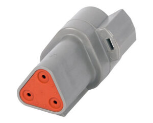 Deutsch DT Series, 3-Way Receptacle Connector, Gray Body (DT04-3P)