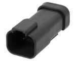 Deutsch DT Series 4-Pin Single Bussed Feedback Receptacle Connector, Black (DT04-4P-EP13)