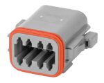 Deutsch DT Series – 8 Pin Socket Plug Gray Connector, A-Key (DT06-08SA)