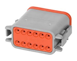 Deutsch DT Series – 12 Pin Socket Plug Gray Connector, A-Key (DT06-12SA)