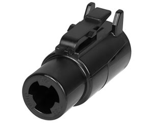 Deutsch DTHD Series –  1 PIN Socket Plug Circular Connector, Black (DTHD06-1-8S)