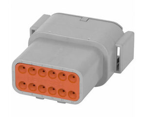 Deutsch DTM Series 12-Pin Receptacle Gray Connector, A-Key (DTM04-12PA)